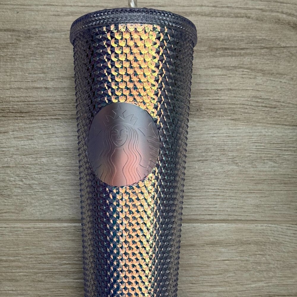 Starbucks White Unicorn Studded Iridescent Venti 24oz Cold Cup Tumbler